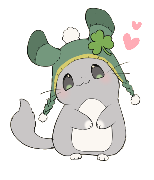 A cute chinchilla mascot
